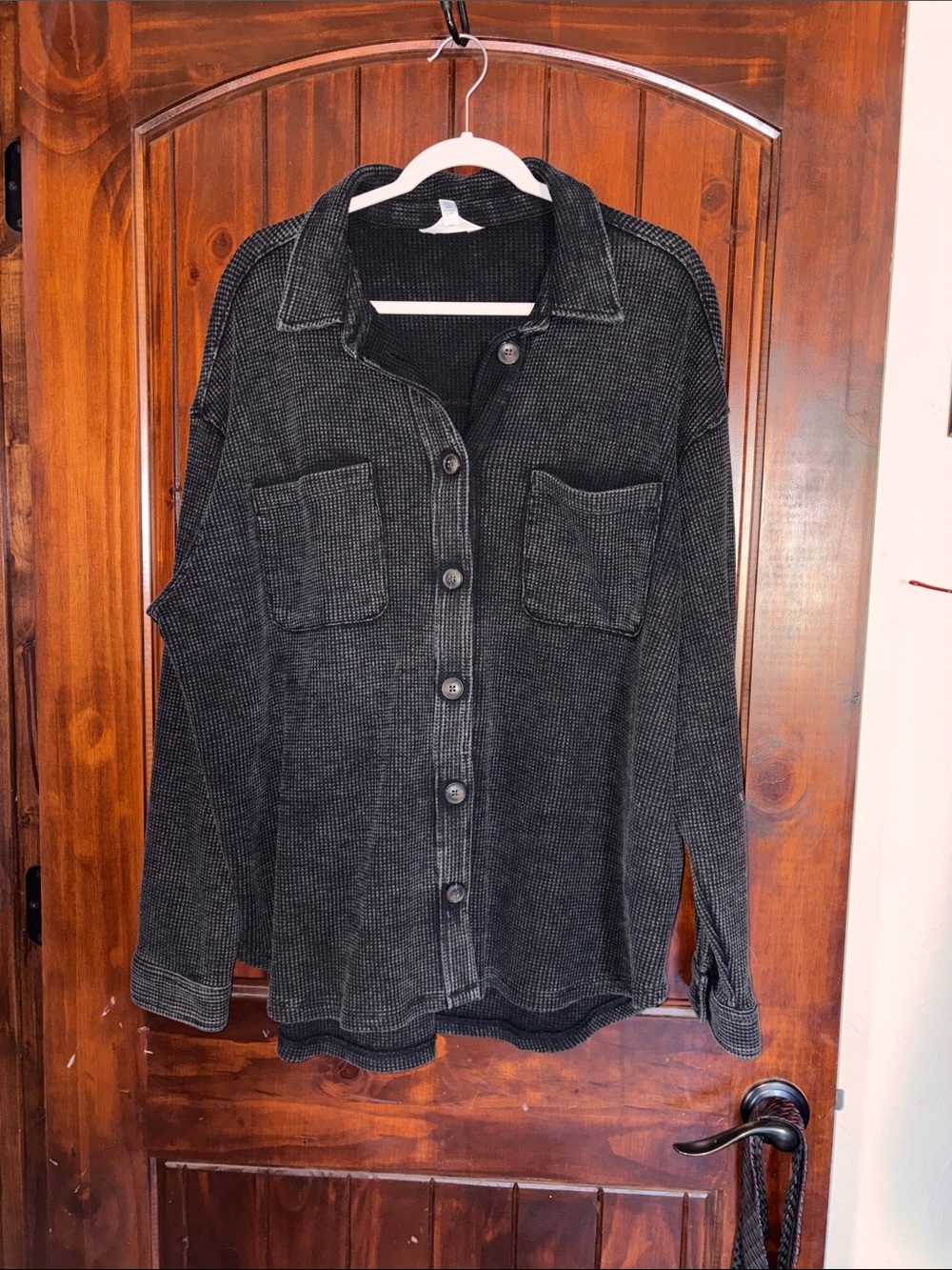 Button-Up Mineral Wash Shirt